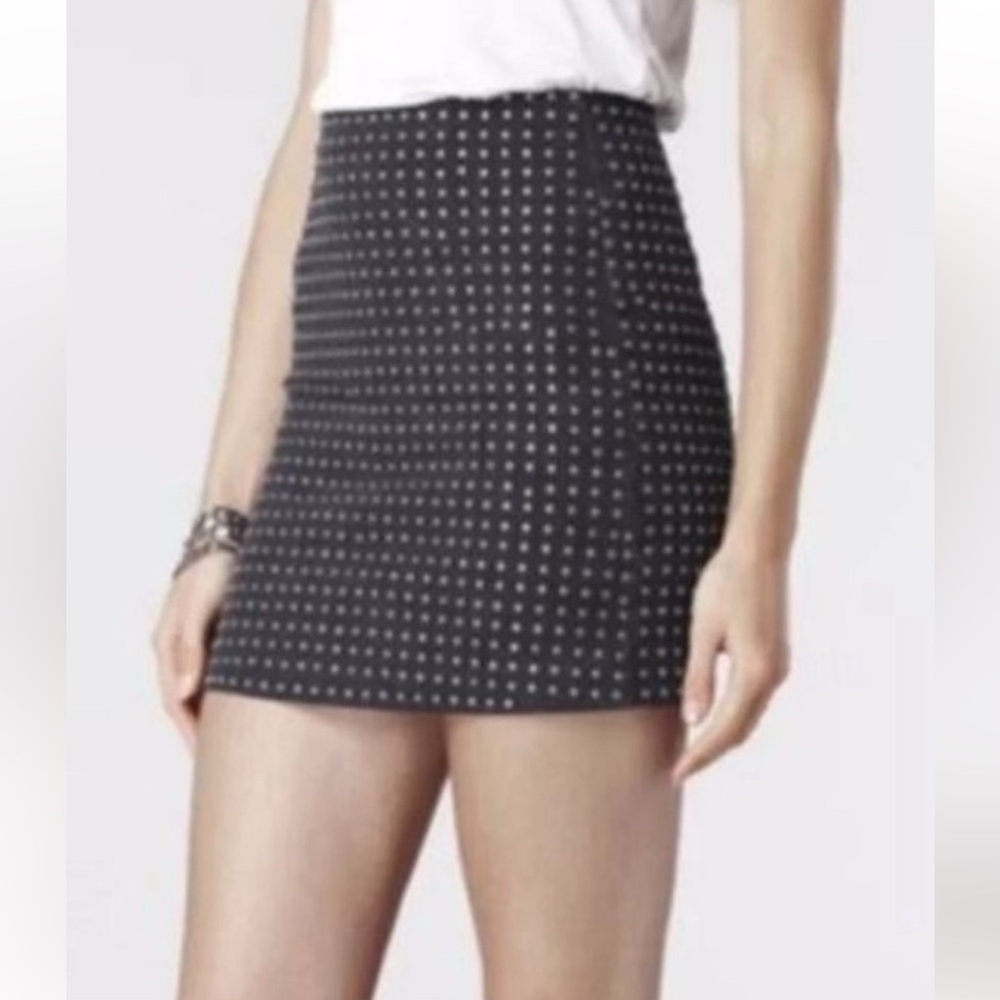 All Saints Studded Mini Skirt